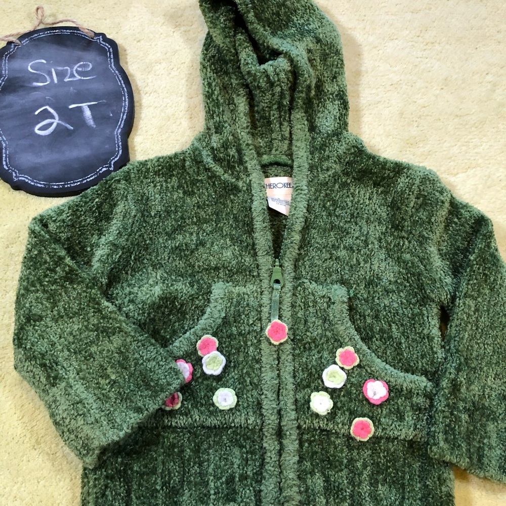 Cherokee Olive Green Textured Jacket